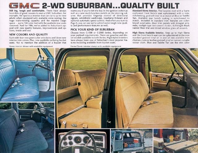 1984 GMC Suburban Brochure Page 5